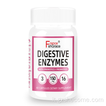 Supplemento di enzimi digestivi con multi enzimi